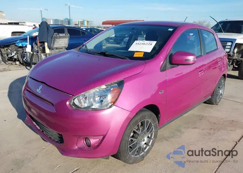 2015 Mitsubishi Mirage Es/Rf from USA, damaged, VIN ML32A4HJ8FH007737